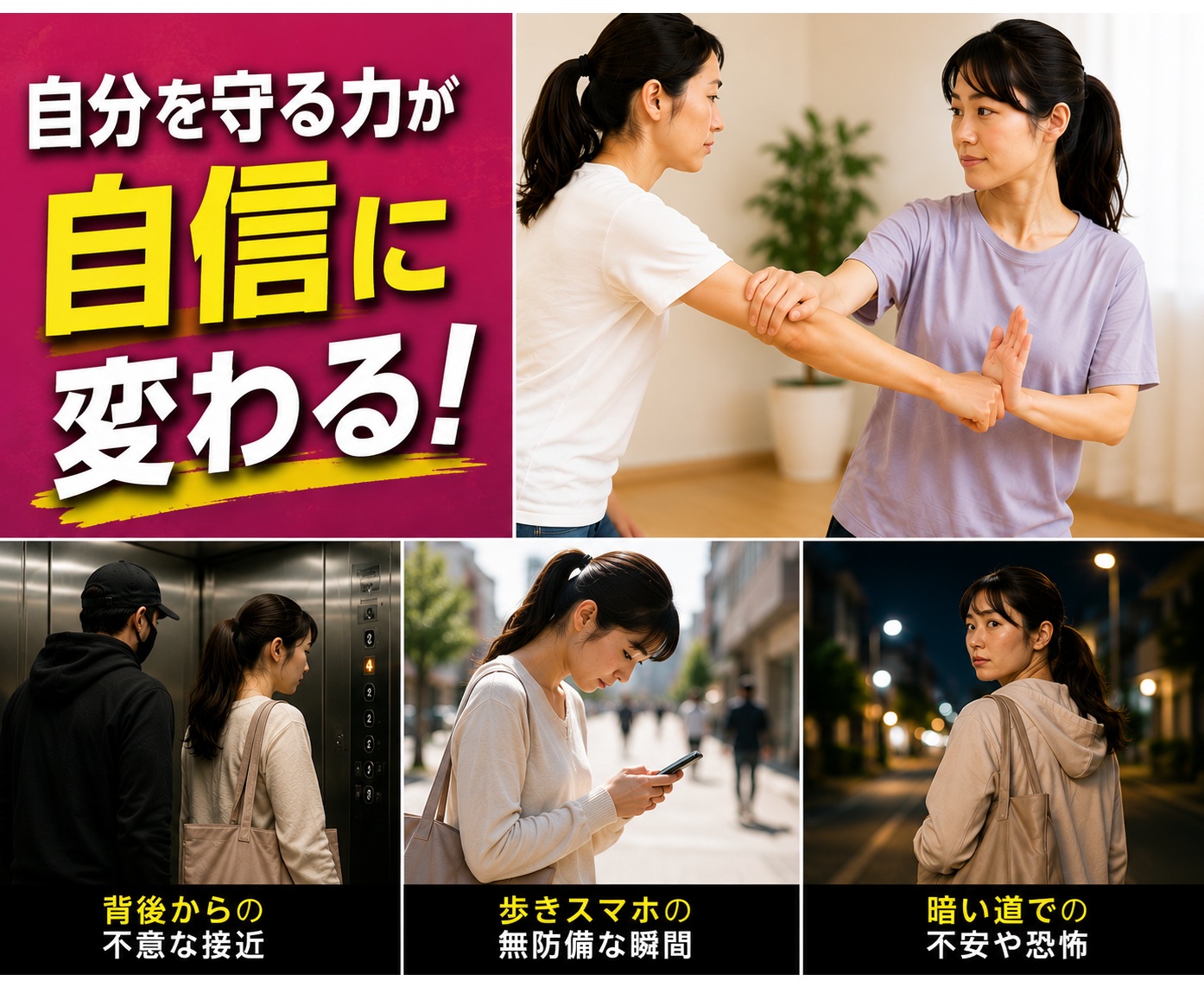 心と身体を守るためのセルフディフェンス 女性のための護身術講座(全8回)