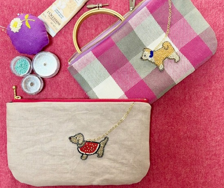 〈ジャンル〉手芸・刺繍・ハンドメイド 【季節を彩るビーズ刺しゅう -10/3(土)はお得な体験日】 ～大人カワイイ小物作り～