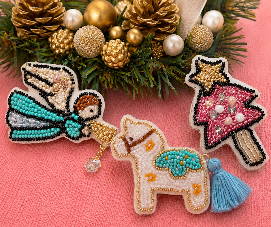 〈ジャンル〉手芸・刺繍・ハンドメイド 【季節を彩るビーズ刺しゅう -10/3(土)はお得な体験日】 ～大人カワイイ小物作り～