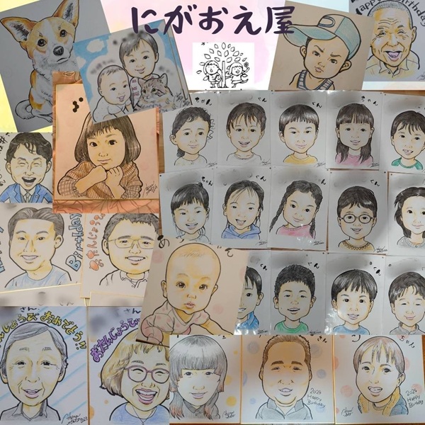 かわいいタッチの 楽しい似顔絵 秋の1Day講座 10/18(日)