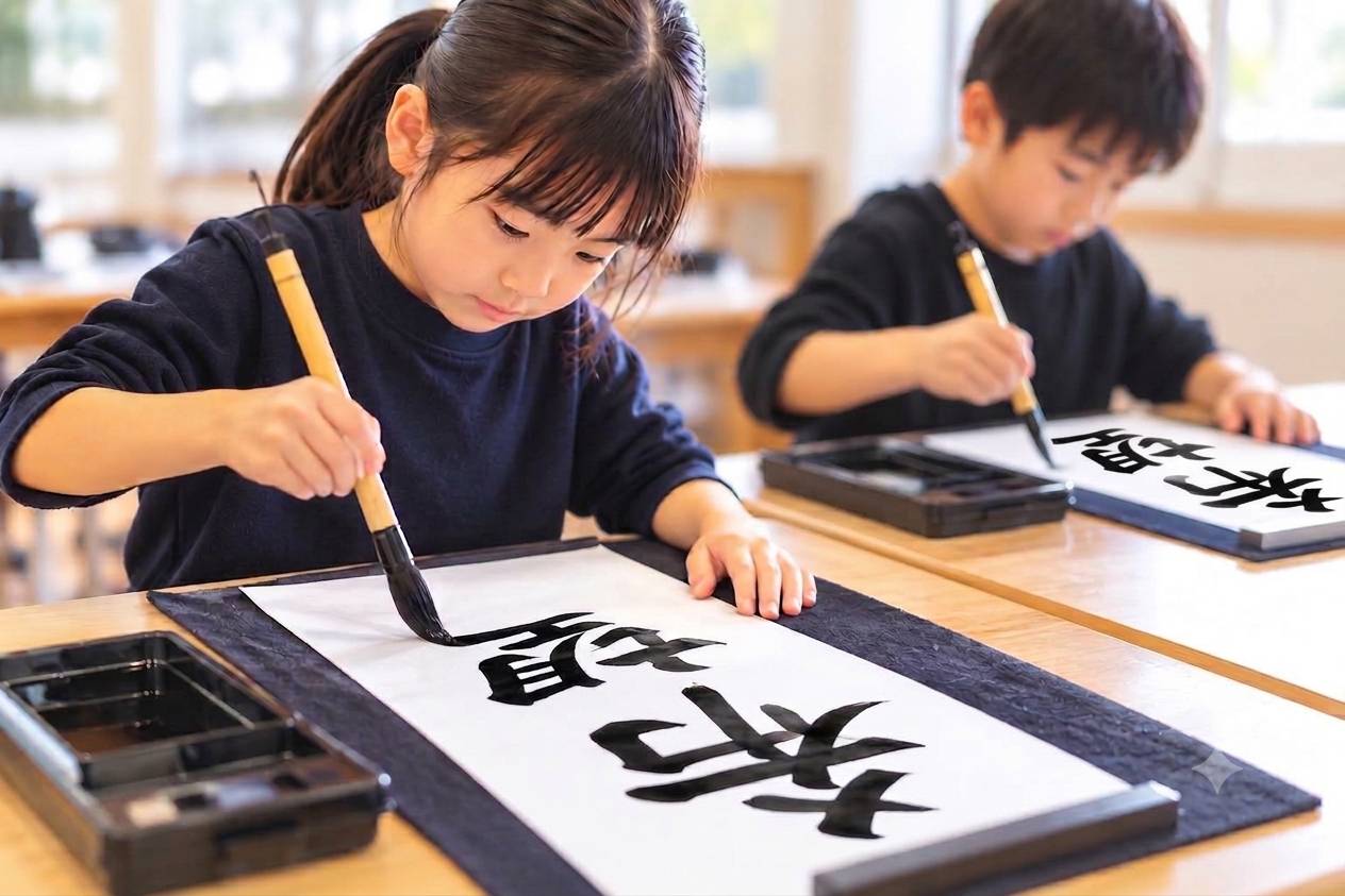 冬休みの宿題対策 小学生～中学生 書き初め講座 12月の1DAY講座 12/26(土)開催